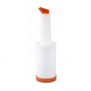 080-PPB2O 2 qt Liquor & Juice Multi Pour w/ Orange Spout & Lid