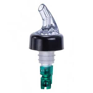 080-PPA075 3/4 oz Measuring Pourer w/ Green Tail