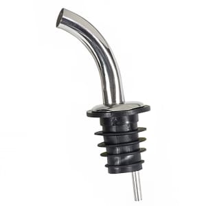 080-PPM4G Fast Flow Liquor Pourer w/ Stainless Breather Tube & Gooseneck Spout