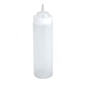 080-PSW16 16 oz Wide Mouth Squeeze Bottle, Plastic, Clear