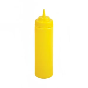 080-PSW24Y 24 oz Plastic Squeeze Bottle, Wide Mouth, Yellow