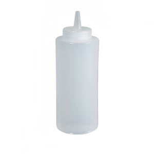 080-PSB08C 8 oz Plastic Squeeze Bottle, Clear