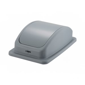 080-PTCL23 Rectangle Dome Trash Can Lid - Plastic, Gray