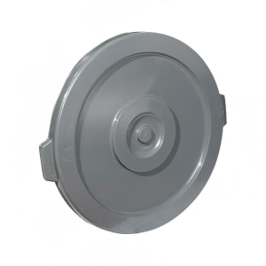080-PTCL32 Round Flat Trash Can Lid - Plastic, Gray