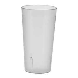 080-PTP16C 16 oz Clear Pebbled Plastic Tumbler