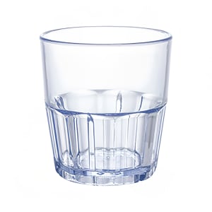 080-PTSN12 12 oz Blue Ribbed Plastic Havana Tumbler