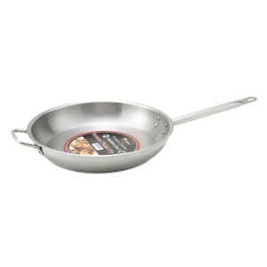 080-SSFP12 12" Stainless Steel Frying Pan w/ Solid Metal Handle