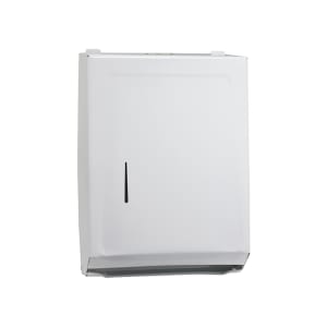 080-TD600 Surface Mount Paper Towel Dispenser w/ 400 C Fold Capacity - Iron, White