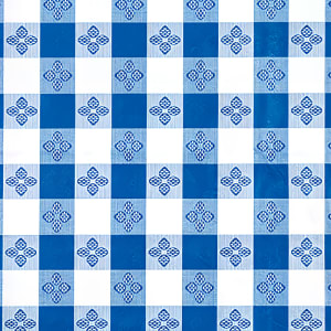 080-TBCO90B Oblong Table Cloth, PVC Material w/ Flannel Backing, 52 x 90", Blue