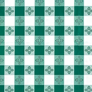 080-TBCS52G Square Table Cloth, PVC Material w/ Flannel Backing, 52 x 52", Green