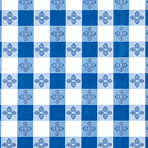 080-TBCS52B Square Table Cloth, PVC Material w/ Flannel Backing, 52 x 52", Blue