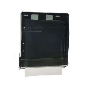 080-TD300 Surface Mount Paper Towel Dispenser for M Fold & C Fold - Plastic, Black