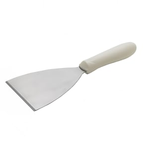 080-TWP40 4 7/8" Scraper w/ White Plastic Handle, Stainless Steel