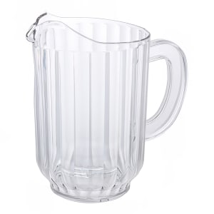080-WPC60 60 oz Plastic Pitcher w/ Fluted Sides, Clear