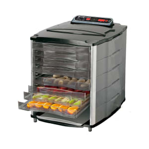 041-281001W 10 Tray Countertop Commercial Dehydrator w/ Solid Door