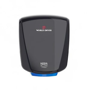294-Q162A2 Automatic Hand Dryer w/ 12 Second Dry Time - Aluminum, Black, 120v/208-240v/277v/1ph