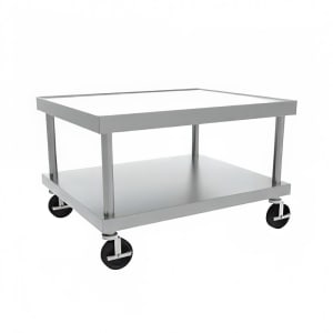 290-STANDC24 26" Wide Equipment Stand w/ Marine Edge & Undershelf, Stainless