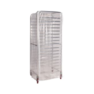 145-SRC583Z Heavy Duty Rack Cover for Standard Sizes w/ 3-Zippers, Clear Plastic