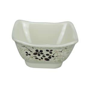 614-HO5450 10 oz Square Melamine Bowl, Beige