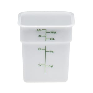 144-4SFSP148 4 qt Square Food Storage Container - CamSquare®, Natural White