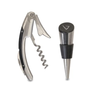 722-V9067 Wine Corkscrew & Stopper Set - Stainless Steel