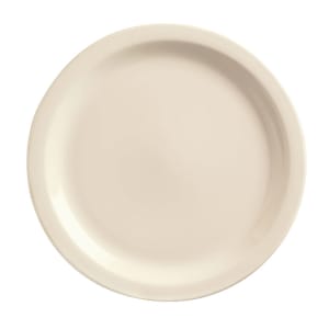 192-NR7 7 1/4" Round Narrow Rim Plate - Stoneware, Kingsmen White