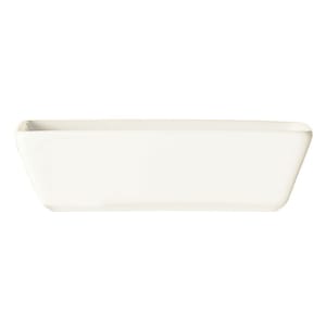 192-SL4 4 oz Rectangular Porcelain Sauce Bowl, 4 1/4 x 2 1/2", Bright White, Slate