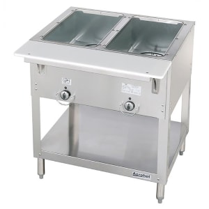 212-E302120 30 3/8" Hot Food Table w/ (2) Wells & Cutting Board, 120v