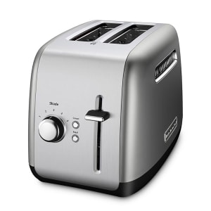 449-KMT2115CU 2 Slice Toaster - Manual High-Lift Lever, Crumb Tray, Silver