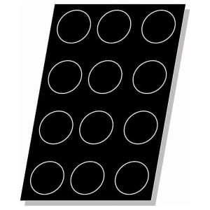 347-336020 Flexipan® Tatin Apple Tarts/Quiches Mold w/ 12 Sections, Silicone