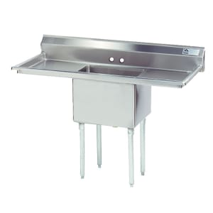 009-FE1181218RLX 54" 1 Compartment Sink w/ 18"L x 18"W Bowl, 12" Deep