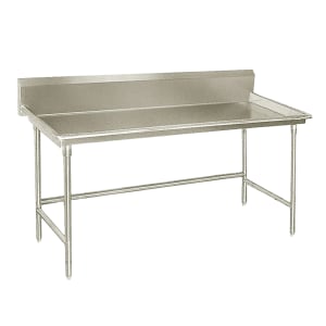 009-BSR72 72" Sorting Table - 10 1/2" Backsplash, 3" Raised Edge