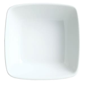 024-911194431 14 oz Square Bowl w/ Reflections Pattern & Shape, Alumawhite Body