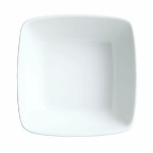024-911194432 7 oz Square Bowl w/ Reflections Pattern & Shape, Alumawhite Body