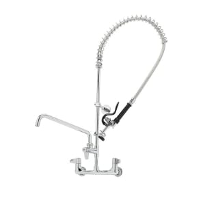 064-5PR8W14 35 11/16"H Wall Mount Pre Rinse Faucet - 1.15 GPM, Base with Nozzle