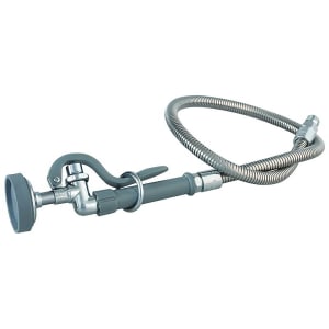 064-B0100 Prerinse Spray w/ Auto Shut Off & 44" Flexible Stainless Hose