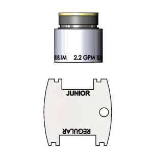 064-B019908 Aerator, Vandal Resistant, 13 16 in-27 Male Aerator Thread