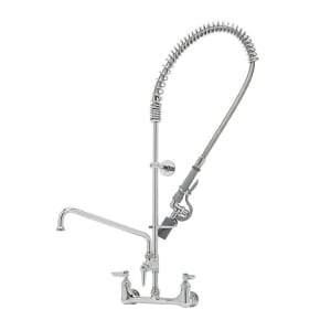 064-B013312CRBC 37 9/16"H Wall Mount Pre Rinse Faucet - 13/20 GPM, Base with Nozzle