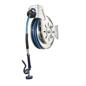 064-B713201 Hose Reel, 35' Hose, Open, 3/8" ID, Stainless