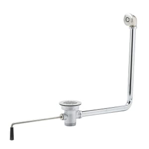 064-B394001 Twist Waste Valve, 3 1/2" Sink Opening, 2"Drain, 1 1/2" Adapter