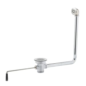 064-B395201 Twist Waste Valve w/ 1 1/2" Adapter & Overflow Assembly