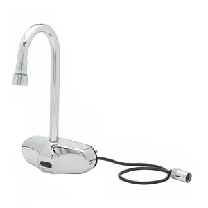 064-EC3105VF05 Wall Mount Electronic Faucet - 4" Centers, Gooseneck Spout, Chrome Plated Brass