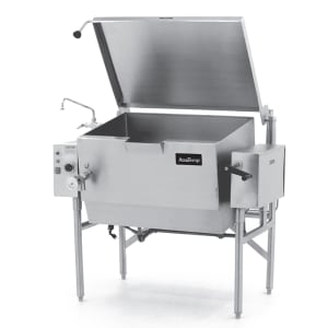 087-ALTGSE40NG 40 gal. Tilt Skillet - Open Leg Base, Peened Interior, Natural Gas