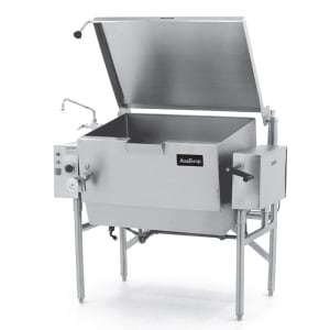 087-ALTGSE40LP 40 gal. Tilt Skillet - Open Leg Base, Peened Interior, Liquid Propane