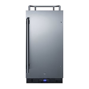162-SBC15NK 15" Kegerator Beer Dispenser w/ (1) Keg Capacity - No Tap Kit, Black/Stainless, 115v