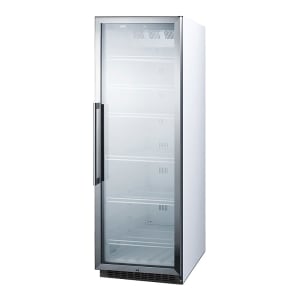 162-SCR1400W 23 5/8" SCR Series One Section Glass Door Merchandiser - (1) Right Hinge Door, White, 115v