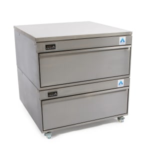 453-VCR2PS 34 3/5" Worktop Refrigerator/Freezer Combo w/ (2) Drawers - 120v