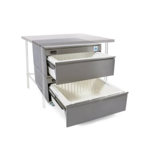 453-VCR2UC 34 3/5" Undercounter Refrigerator/Freezer Combo w/ (2) Drawers - 120v