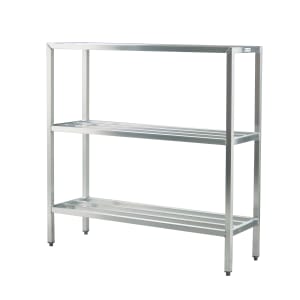 098-1042 48" Heavy-duty Shelving Unit w/ 1500 lb Capacity, Aluminum