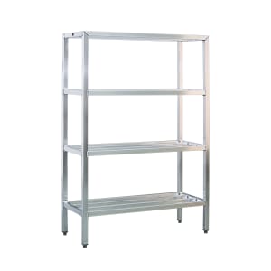 098-1062 48" Heavy-duty Shelving Unit w/ 1500 lb Capacity, Aluminum